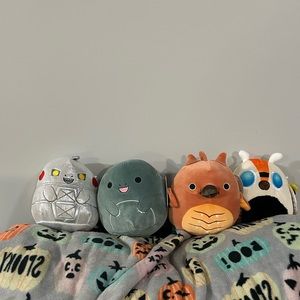 Squishmallow 8 Inch Godzilla - Full Set, Godzilla, Mothra, Radon, Mechagodzilla